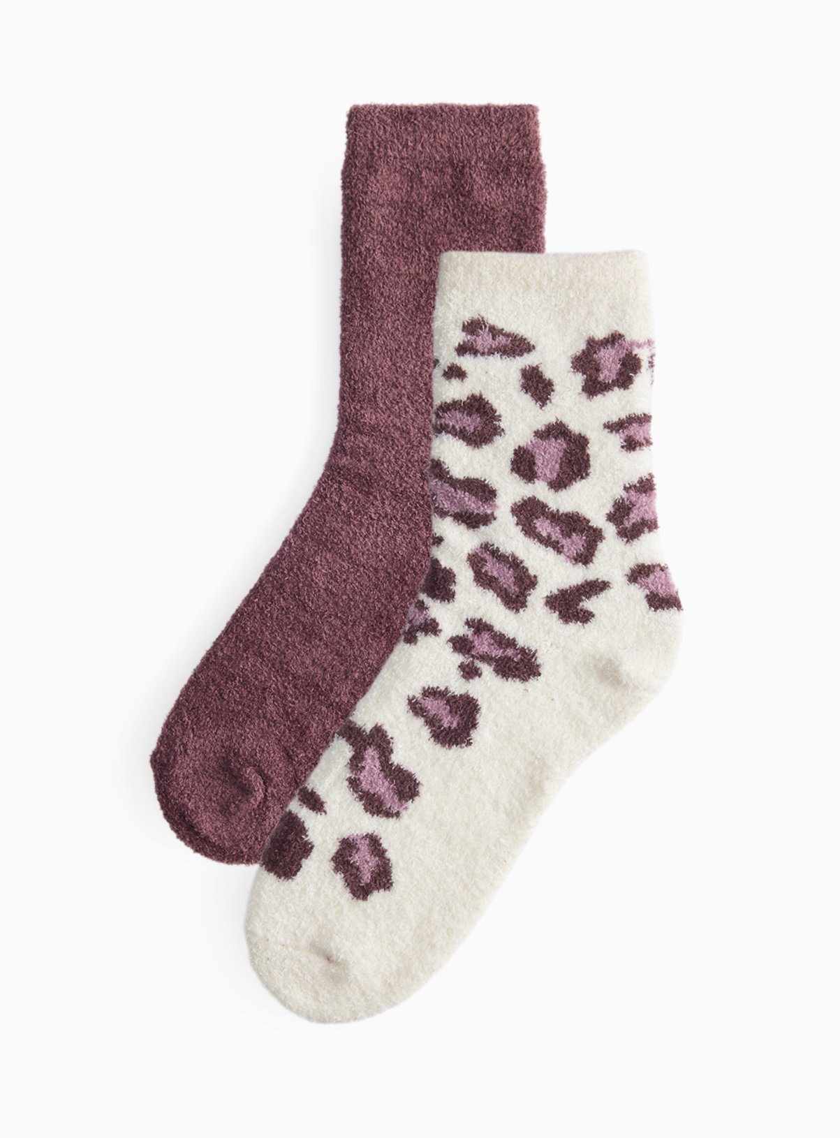 Dark Red Animal Print Socks 2 Pack 4-8 - Image 1 thumbnail